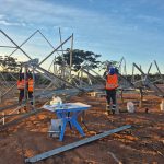 Equipe Facilite em obra – cliente KALPATARU