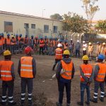 Equipe Facilite em obra – cliente KALPATARU